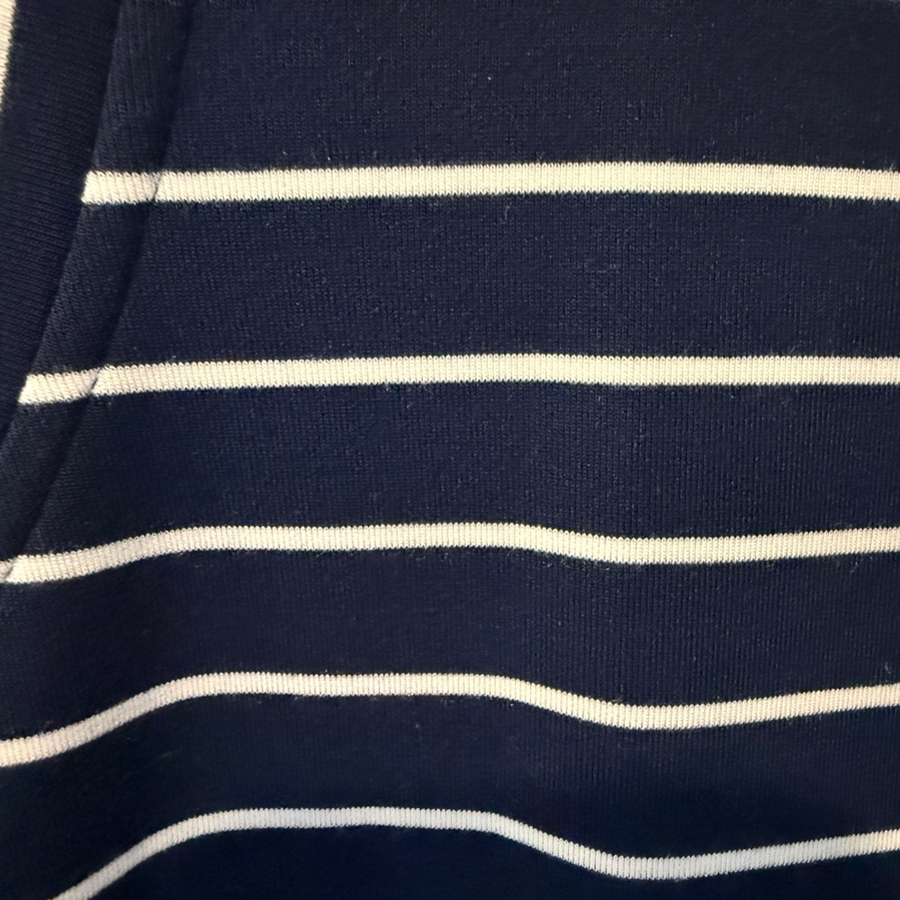 Spanx Air Essentials Maxi Tank Dress Navy White Stripe NWT - Picture 4 of 4